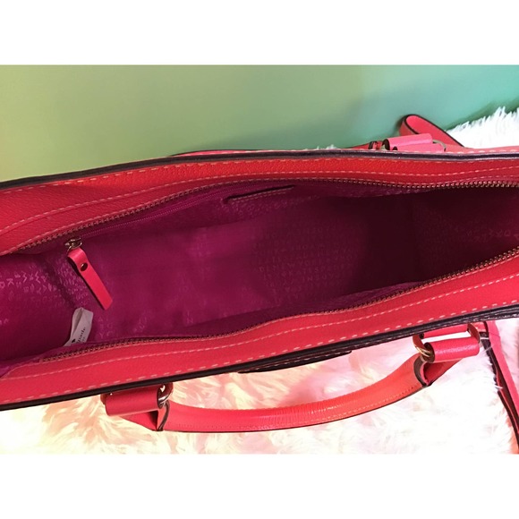 Kate Spade Flamingo Pink Stuctured Handbag/Crossbody - Picture 6 of 8